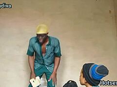 Girl's Creamy Hairy Pussy Drilled Hard