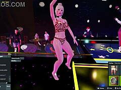 Yessica, the hot wife dancing at the night club