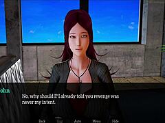 Young anime girl seduces her stepfather in family home cartoon scene