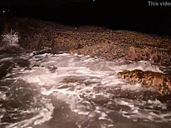 African Pornstar Novinha Masturbates Big Ass To Orgasm And Squirt On Beach