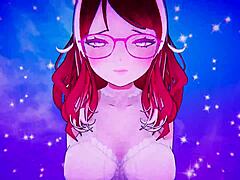 Shaved Japanese girl rides cowgirl in hentai. She gets creampie after licking and cum in mouth.