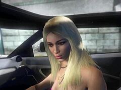 Grand Theft Auto V - Hooker in action
