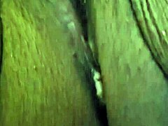 playing with mature ebony bbw's shaved pussy