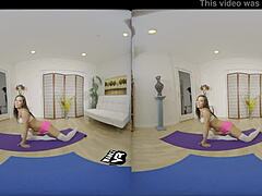 Hot yoga girl rides your big cock in VR. 😏
