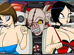 Resident Evil Animation Flash with Monster Boobs in Wild Cartoon Action. Dive into Hentai Game Now!