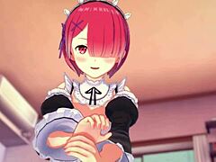 Loving Ram Rides in Romantic Re Zero Atmosphere