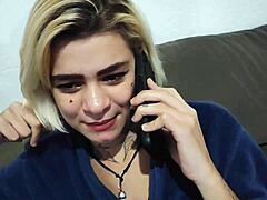 Electrician Gets Paid With Wet Blowjob And Spitting Fetish Sex.