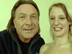 Jacky deepthroats big cock while blonde fingering and masturbation lead to monster cock orgasm.