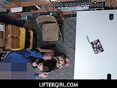 Liftergirl Geneva King Nailed by Police Cock!