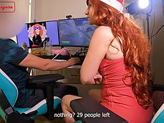 i lose the game as my girlfriend rides me during friends' visit