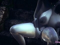 I’m obsessed with Lady Dimitresku fingering and squirting in 3D hentai rain