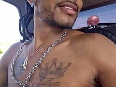 Wild Car Orgy with Blonde Friend and Three Hung Studs