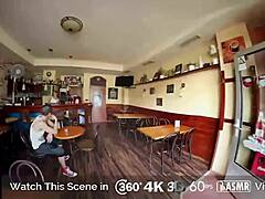 holivr cafe horny blowjob scene