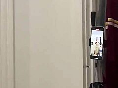 anna maria teasing her fans with big tits behind scenes