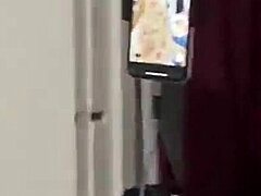 anna maria teasing her fans with big tits behind scenes