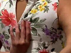 anna maria teasing her fans with big tits behind scenes