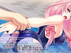 Pounding Hard in Pool with Anime Babe