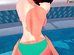 Anzu Mazaki Fucking Hard On The Pool 4 Yu-Gi-Oh Ahegao Step Bikini Tea Gardner Full Fantasyking3