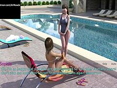 wife and stepmother share family moments