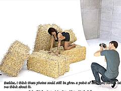 Sexy Brunette Shows Off Big Fake Boobs! 😘