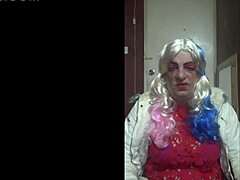Bisexual Crossdresser Enjoys Tasting Own Piss in Homemade Clip
