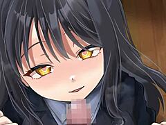 junior gets a blowjob in anime style 😏