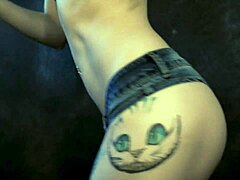 ASMR Oil and Cream Massage on Tattooed Teen Cosplay Body