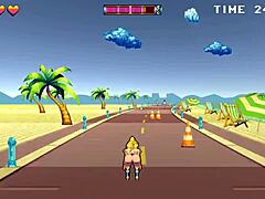 roller babe hentai game ep 1 public creampie and 69 at the beach