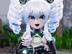 Neptunia anime series with Mantis x Uni and others