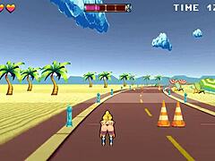 roller babe hentai game ep 1 public creampie and 69 at the beach