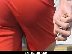 Sexy Latina cocksucker gets fucked by stranger on camera, hinting at anal