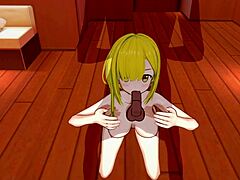 3d hentai girl rides big cock.