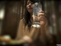 Miho was supposed to be barebacking but instead she's getting cum inside her sexy ass during japanese orgasm riding.