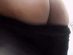 Indian twink shakes his big ass hard in bathroom