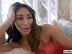 Busty Milf Stepmother Receives Special Attention On Her Pussy With Blowjob And Big Cock.