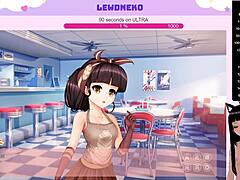 Vtuber Lewdneko plays Order Us naked with small tits