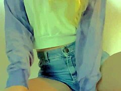 European Teen Masturbates In Lingerie To Orgasm