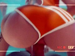 Overwatch Tracer Rides Cock At The Beach! Get That Creampie In Public!