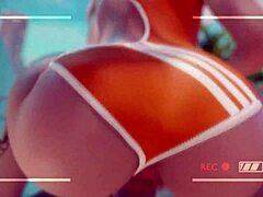 Overwatch Tracer Rides Cock At The Beach! Get That Creampie In Public!