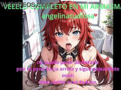 Rias gremory gives joi to study companion