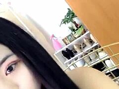 hot girl shows off massive cock in steamy live stream action