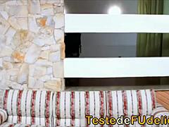 ninfeta gostosa contrasts subtle blowjob on all fours with big ass amateur appeal