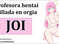 टीचर के साथ हेंटाई ऑर्गी में शामिल होओ कॉस्प्ले में