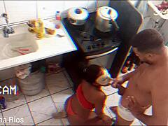 Leo Ogro ate me out in the kitchen