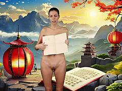 The Art of War: A naked book reading for a seductive brunette