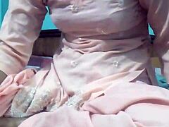 Wow, Kavita just stripped off her dress on webcam!