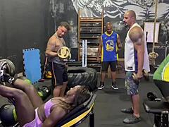 Small tits Brazilian gets nailed by black academy guys