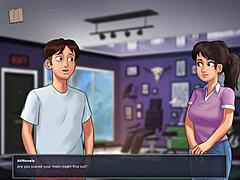 Hey, Summertime Saga 207 got some wild big tits action!