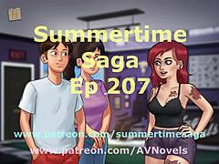 Hey, Summertime Saga 207 got some wild big tits action!