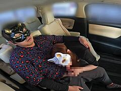 Wife Creampied After Intense Love with Husband Before Outing in Car